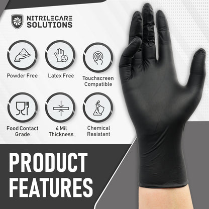 4 Mil Nitrile Exam Disposable Gloves